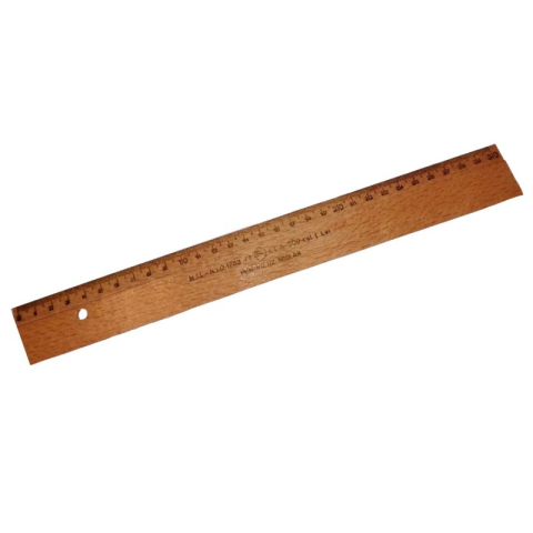 Instrumente de Geometrie: Rigle, Echere, Compasuri si Truse - Rigla, 30cm, lemn, Romaneasca