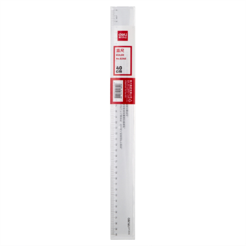 Rechizite Școlare - Rigla 40cm transparenta deli
