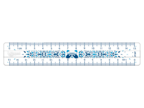 Rechizite Școlare - Riglă Maped Study Unbreakable fancy 15 cm