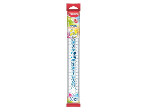 Rechizite Școlare - Riglă Maped Study Unbreakable fancy 30 cm