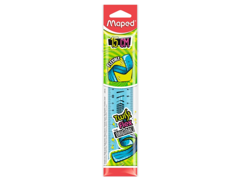 Rechizite Școlare - Riglă Maped Twist'n Flex 15 cm