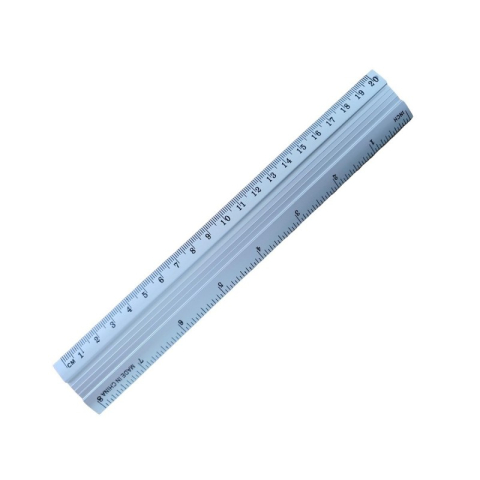 Instrumente de Geometrie: Rigle, Echere, Compasuri si Truse - Rigla Office Cover, 20cm, aluminiu