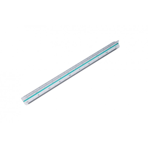 Rigla Office Cover, 30cm, plastic, triunghiulara, 6 scale [1]
