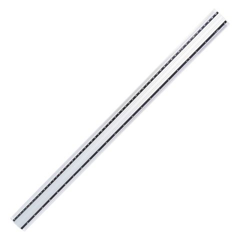 Instrumente de Geometrie: Rigle, Echere, Compasuri si Truse - Rigla Office Cover, 60cm, aluminiu, latime 42mm, arhitect