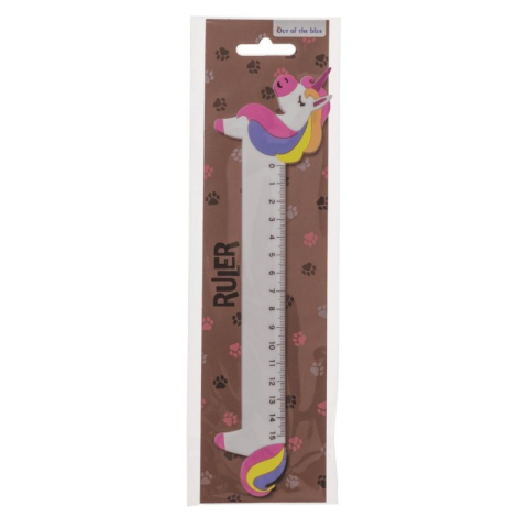 Rigla Out of the blue 29/2735 / 37227, 15cm, cauciuc, modele animalute asortate [2]