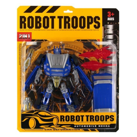 Jucării și Jocuri pentru copii - Robot cu accesorii MegaCreative 571504, albastru, plastic, 22x22x7cm