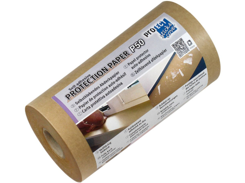 Birotică și Papetărie - Rola autoadeziva kraft 50g 15cm*50m pentru protectie suprafete info notes