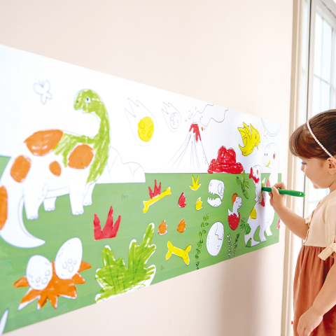 Rola de hartie, adeziva - Dinozauri 40 x 520 cm varsta 3 ani+,6 ani+,8 ani+ [11]