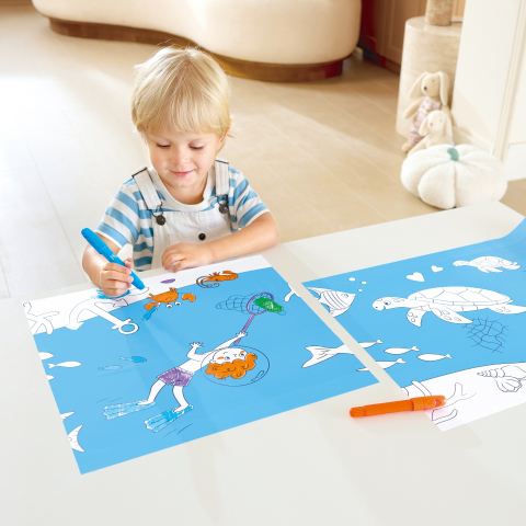Rola de hartie, adeziva - Ocean 40 x 520 cm varsta 3 ani+,6 ani+,8 ani+ [11]