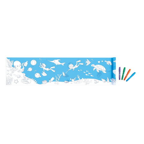 Rola de hartie, adeziva - Ocean 40 x 520 cm varsta 3 ani+,6 ani+,8 ani+ [1]