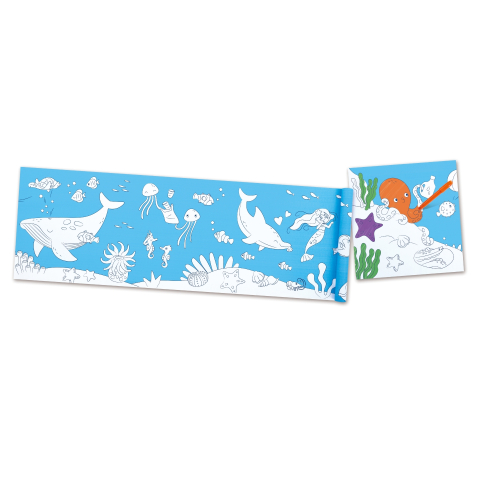 Rola de hartie, adeziva - Ocean 40 x 520 cm varsta 3 ani+,6 ani+,8 ani+ [2]