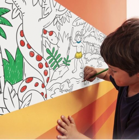 Desene de colorat in rola ⭐ Hartie de colorat 2 m lungime [1]