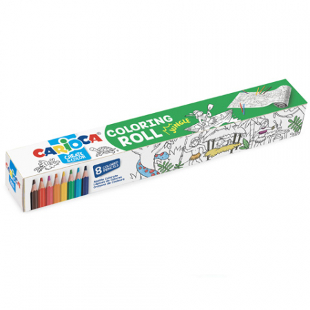 Acuarele, Tempera, Pensule si Blocuri de desen - Desene de colorat in rola ⭐ Hartie de colorat 2 m lungime