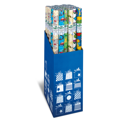 Birotică și Papetărie - Role hartie ambalat - Bambino, 65 g/m2, 70 x 200 cm (30 role/display) varsta 6 ani+,8 ani+