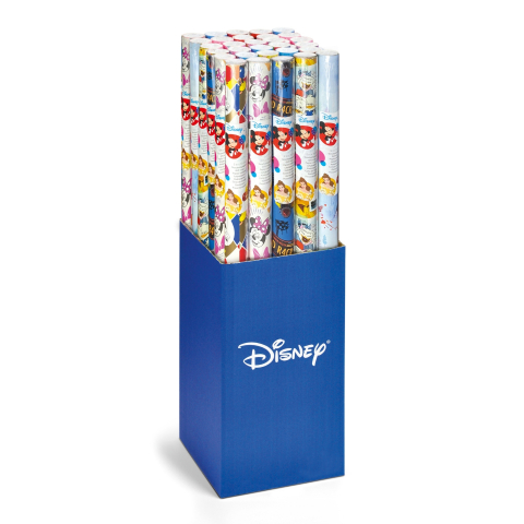 Birotică și Papetărie - Role hartie ambalat - Disney, 60 g/m2, 70 x 200 cm (25 role/display) varsta 3 ani+,6 ani+,8 ani+