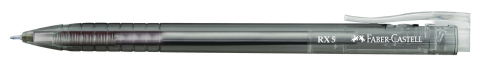 Roller 0.5mm semi-gel cu mecanism negru rx5 faber-castell [1]