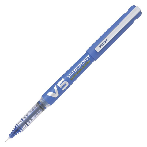 Roller 0.5mm v5 albastru hi-tecpoint pilot [1]