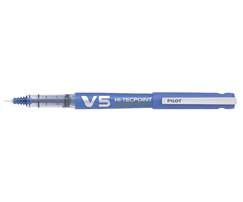 Rechizite Școlare - Roller 0.5mm v5 albastru hi-tecpoint pilot