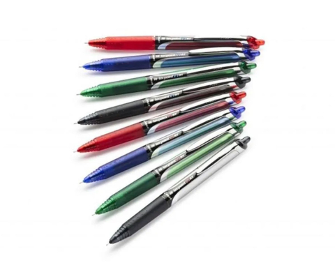 Roller 0.5mm v5 albastru hi-tecpoint retractabil pilot [3]
