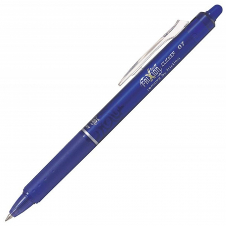 Rechizite Școlare - Pix PILOT, Roller 0.7 mm, FriXion Clicker, Albastru, cerneala care se sterge
