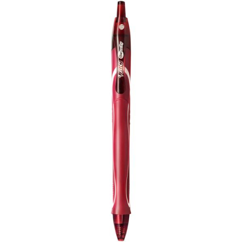 Birotică și Papetărie - Roller 0.7 mm semi-gel cu mecanism rosu quick-dry bic