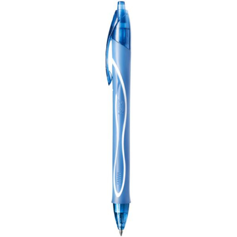 Roller 0.7 mm semi-gel cu mecanism turcoaz quick-dry bic [2]