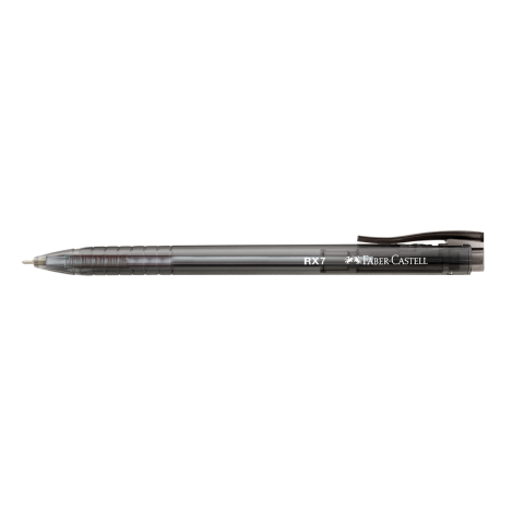 Roller 0.7mm semi-gel cu mecanism negru rx7 faber-castell [1]