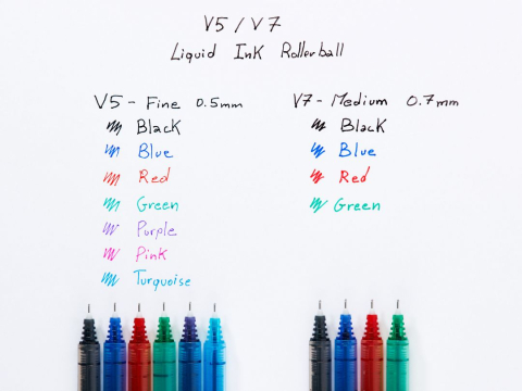 Roller 0.7mm v7 albastru hi-tecpoint pilot [4]