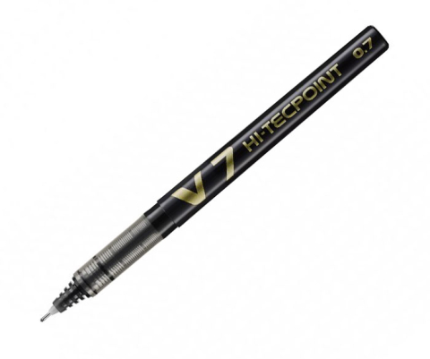Roller 0.7mm v7 negru hi-tecpoint pilot [1]