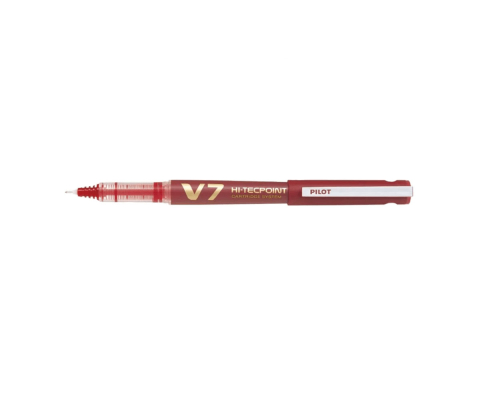Rechizite Școlare - Roller 0.7mm v7 rosu hi-tecpoint pilot