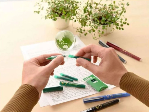 Roller 0.7mm v7 verde hi-tecpoint pilot [3]