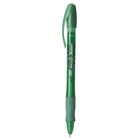 Rechizite Școlare - Roller 0.7mm verde gel-ocity illusion bic