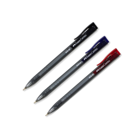 Roller 1.0mm semi-gel cu mecanism albastru rx10 faber-castell [1]