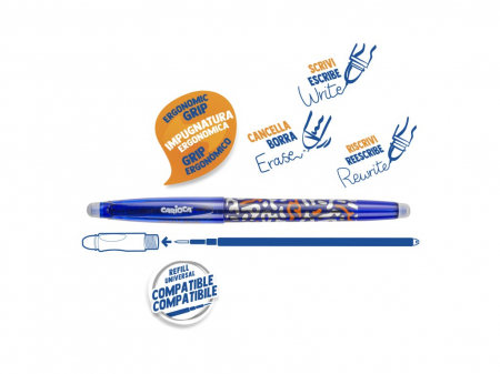 Pix Carioca Erasable, functie de stergere, 0.7 mm, Negru [1]