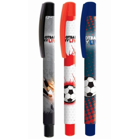 Rollere pentru Scris si Scoala - Roller Cresco Football 280034 280034-E, 0.7mm, corp plastic diverse culori