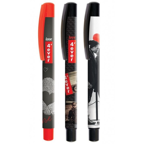 Rollere pentru Scris si Scoala - Roller Cresco Love 4Ever E280093-R, 0.7mm, corp plastic diverse culori