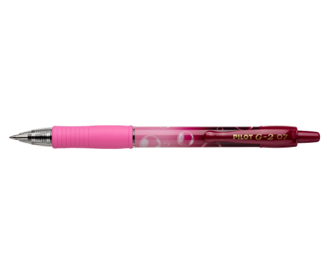 Rollere pentru Scris si Scoala - Roller cu gel G2 Bubble Roz scriere albastra  Pilot