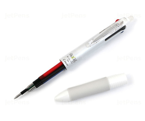 Roller cu mecanism 4 culori 0.5mm alb frixion pilot [3]