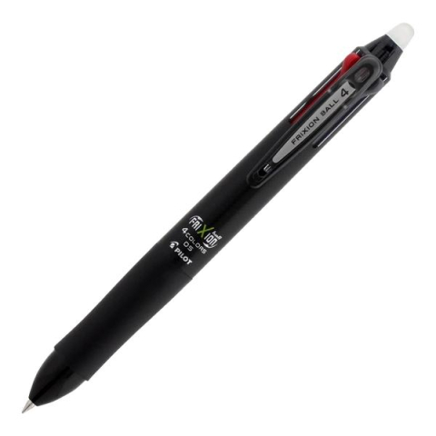 Roller cu mecanism 4 culori 0.5mm negru frixion pilot [1]