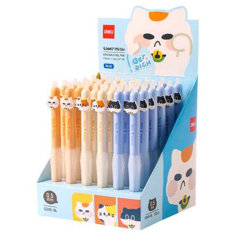 Roller erasable 0.5mm albastru 0.5mm pisici deli [3]