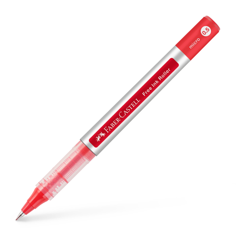 Rechizite Școlare - Roller free ink 0.5mm rosu faber-castell