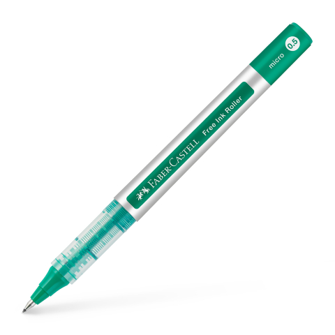 Rechizite Școlare - Roller free ink 0.5mm verde faber-castell