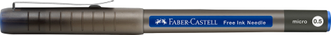 Roller free ink needle 0.5mm albastru faber-castell [2]