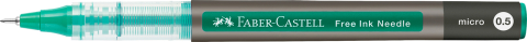 Roller free ink needle 0.5mm verde faber-castell [1]
