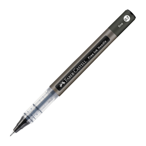 Rechizite Școlare - Roller free ink needle 0.7mm negru faber-castell