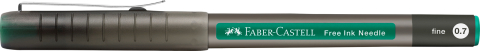 Roller free ink needle 0.7mm verde faber-castell [2]