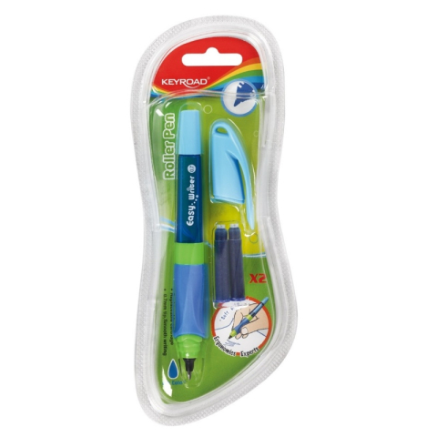 Rollere pentru Scris si Scoala - Roller Keyroad Easy Writer KR971374, 0.7mm, diverse culori, blister (+2 rezerve)