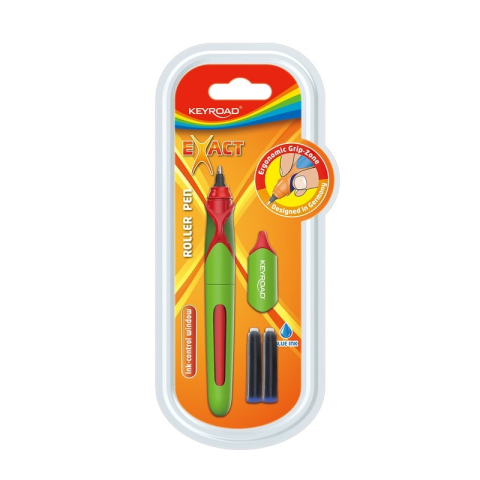Rollere pentru Scris si Scoala - Roller Keyroad Exact KR971653, 0.7mm, diverse culori, blister (+2 rezerve)