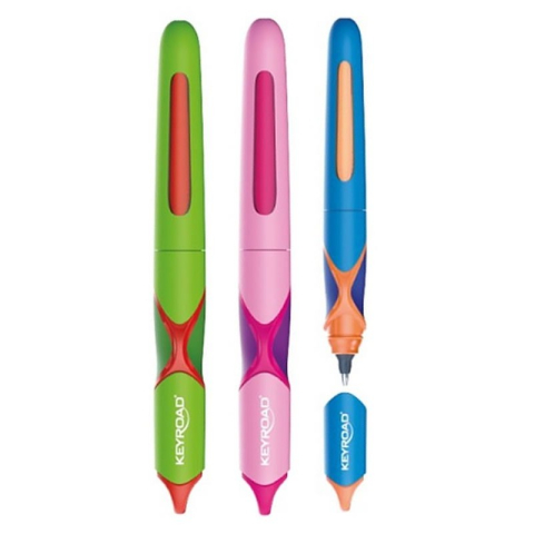 Rollere pentru Scris si Scoala - Roller Keyroad Exact KR971655, 0.7mm, alimentare rezerve, grip ergonomic