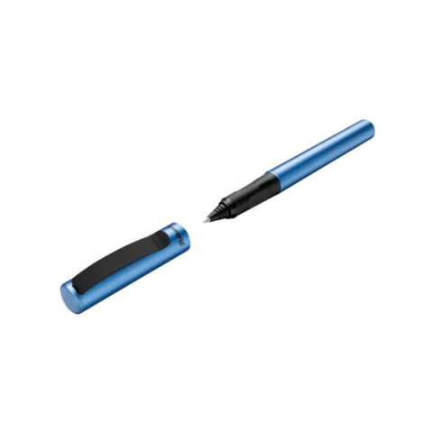 Rechizite Școlare - Roller pina colada 0.7 mm ambidextru 1 rezerva albastra inclusa albastru metalizat cutie carton PELIKAN